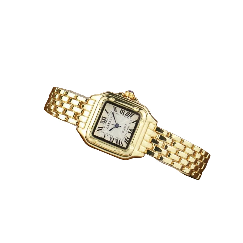 Damklocka Fyrkantig Med Stålband Stilfull Design 0