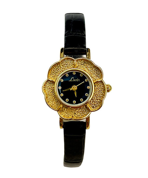 Damklocka med Camellia Quartz-rörelse och läderlegeringsarmband 4