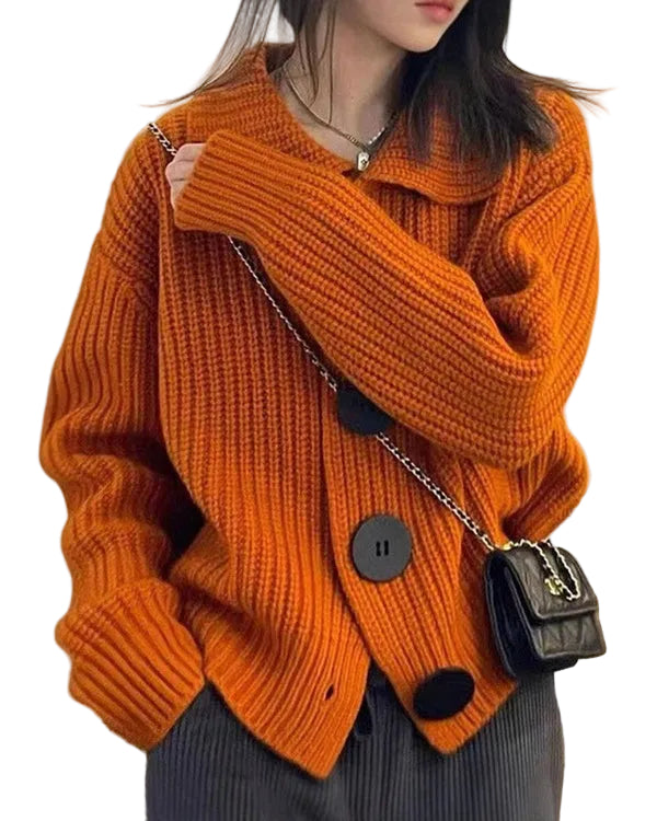 Damkofta med stora knappar och tidlös design 0