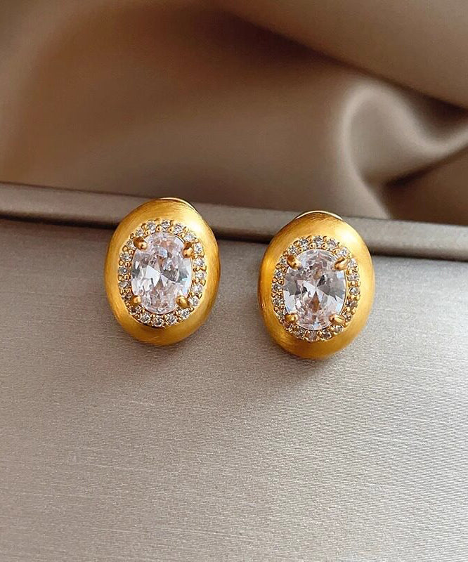 Damörhängen Stud med Zircon och Kopparlegering 1
