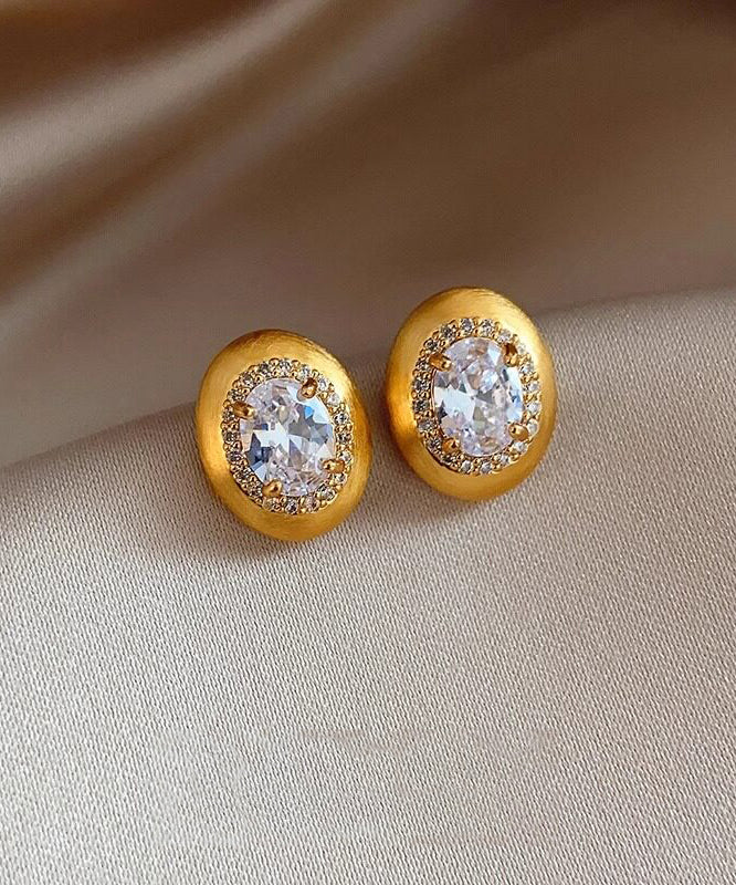 Damörhängen Stud med Zircon och Kopparlegering 3