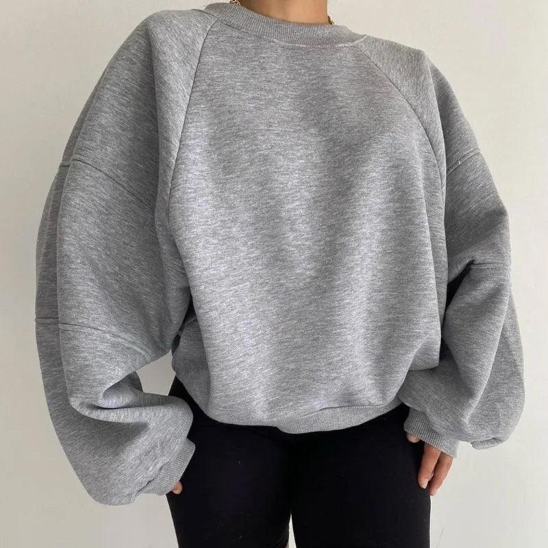 Damoversized Sweatshirt Trendig 4