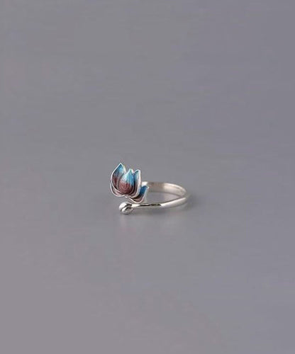 Damring Öppen Lotusdesign Retro Stil 3