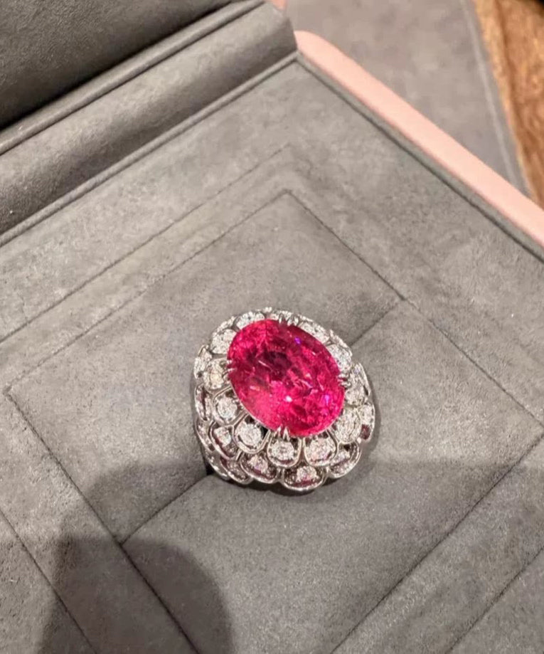 Damring med Zircon och Rosedesign 4