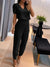 Damset Modern Stil med Matchande Topp och Byxor 1