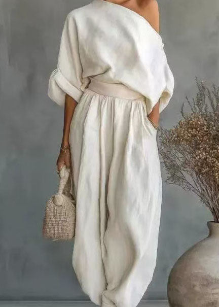 Damset Oversized One Shoulder Sommarstil 2