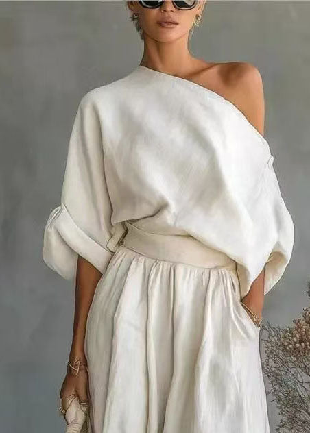 Damset Oversized One Shoulder Sommarstil 3