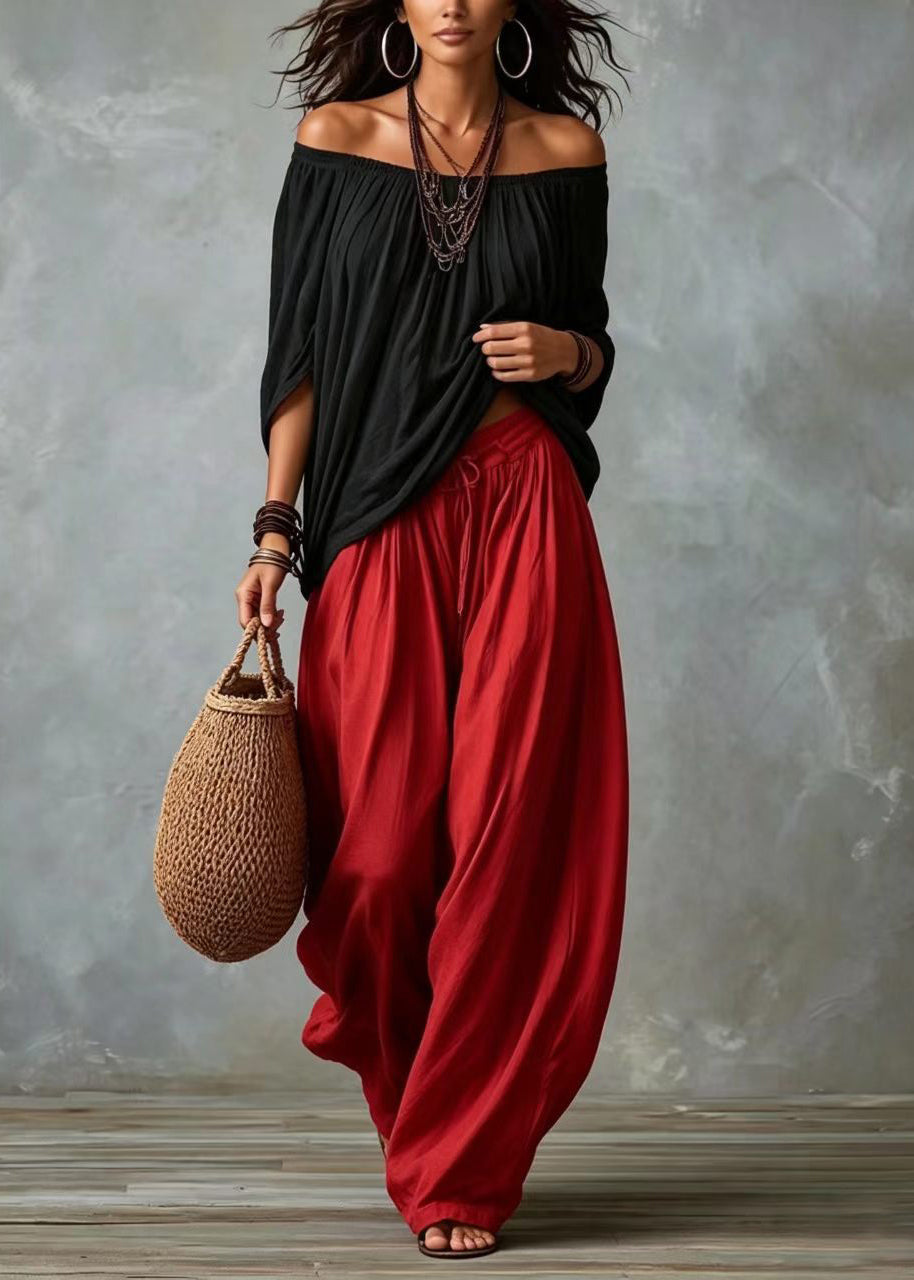 Damset Tvådelad Oversized Cold Shoulder med Batwing-ärm 2
