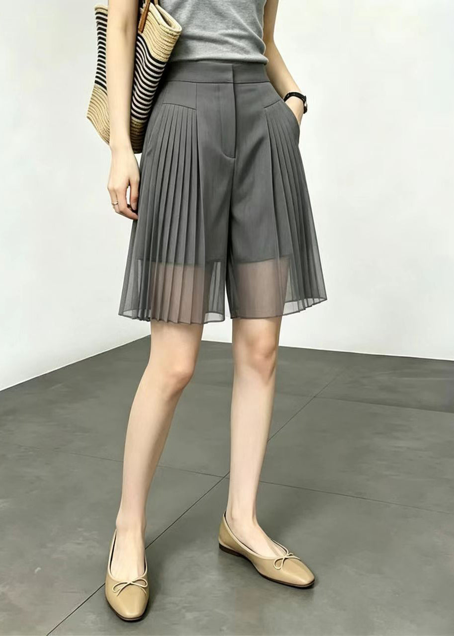 Damshorts med Fickor och Patchwork Design 1