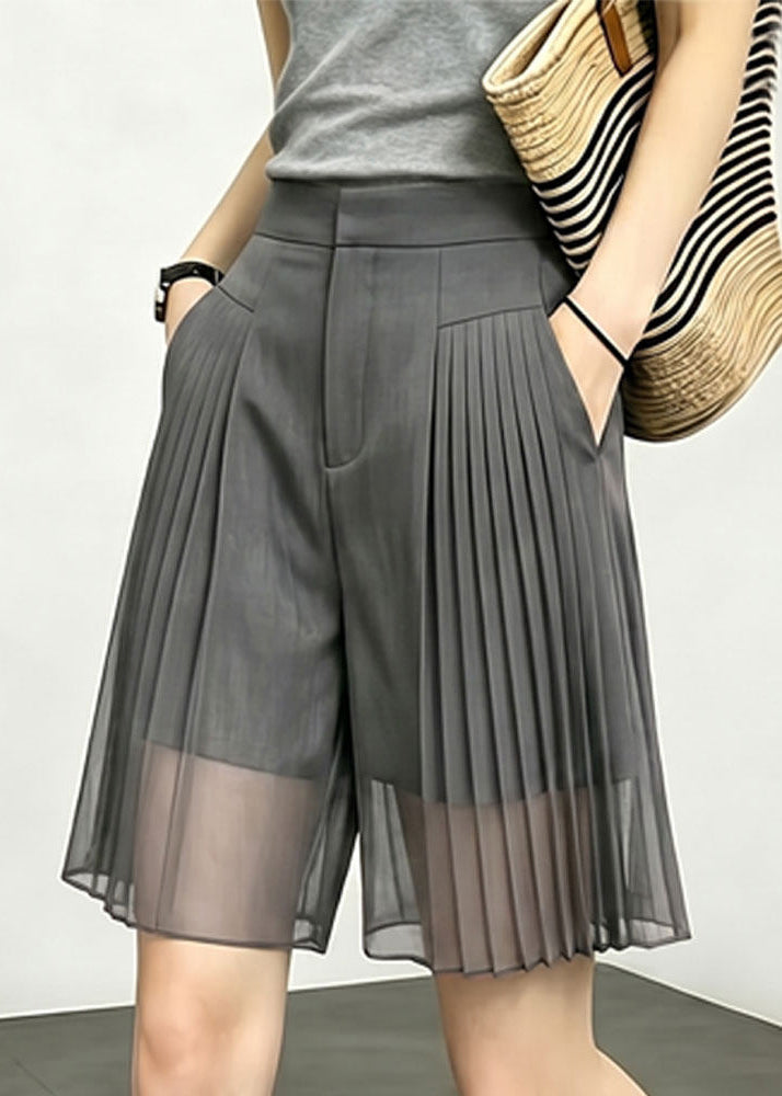 Damshorts med Fickor och Patchwork Design 3