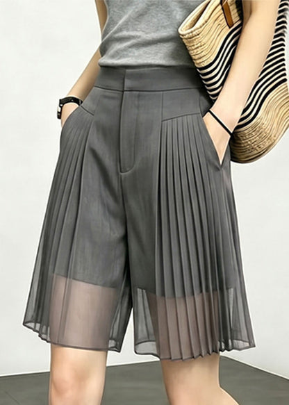 Damshorts med Fickor och Patchwork Design 3
