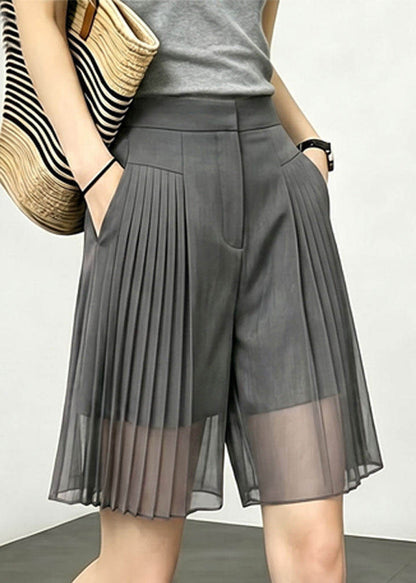 Damshorts med Fickor och Patchwork Design 4