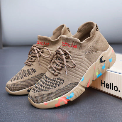 Damskor Sneakers med Dynamisk Färgdesign 4