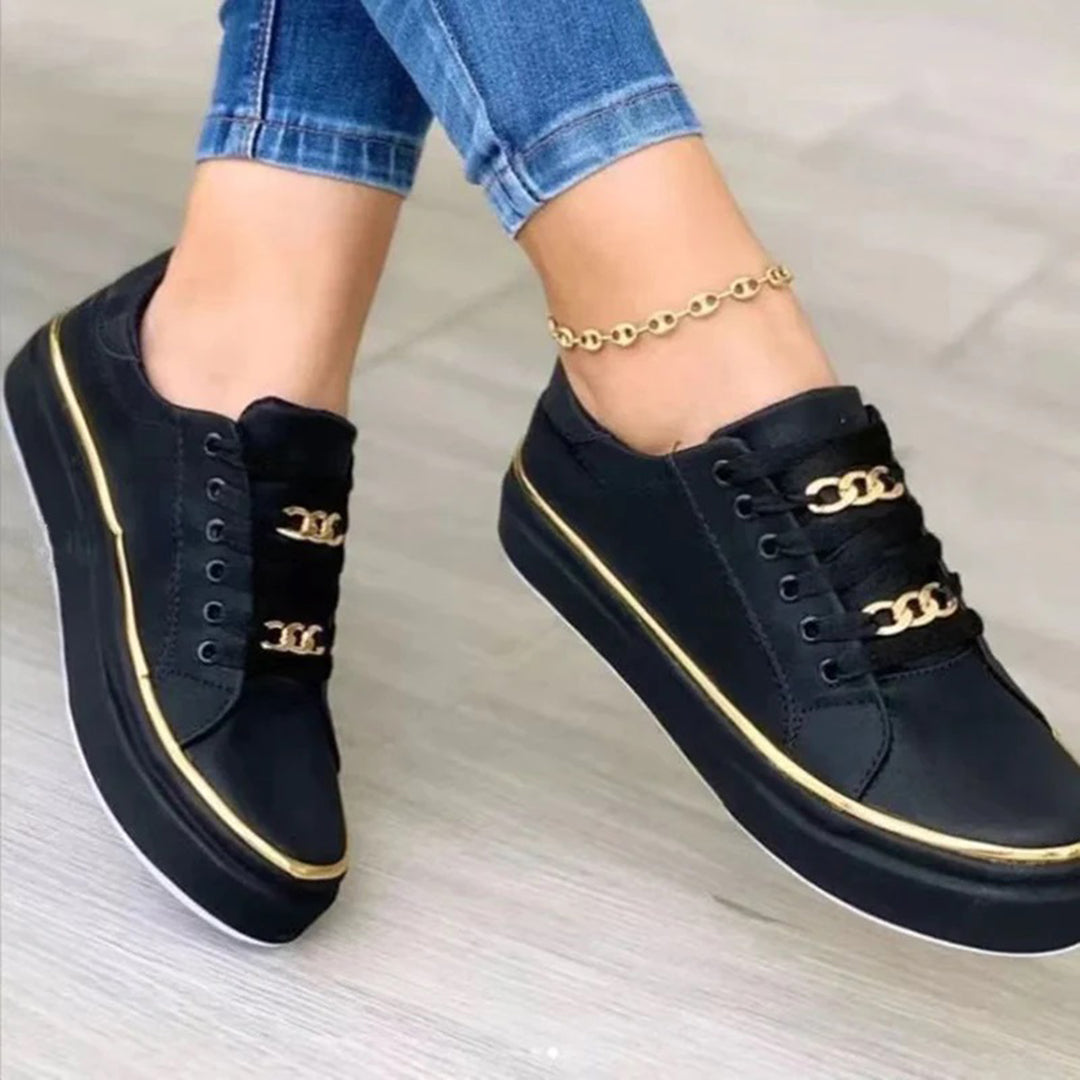 Damsneakers med Guldaccent 4