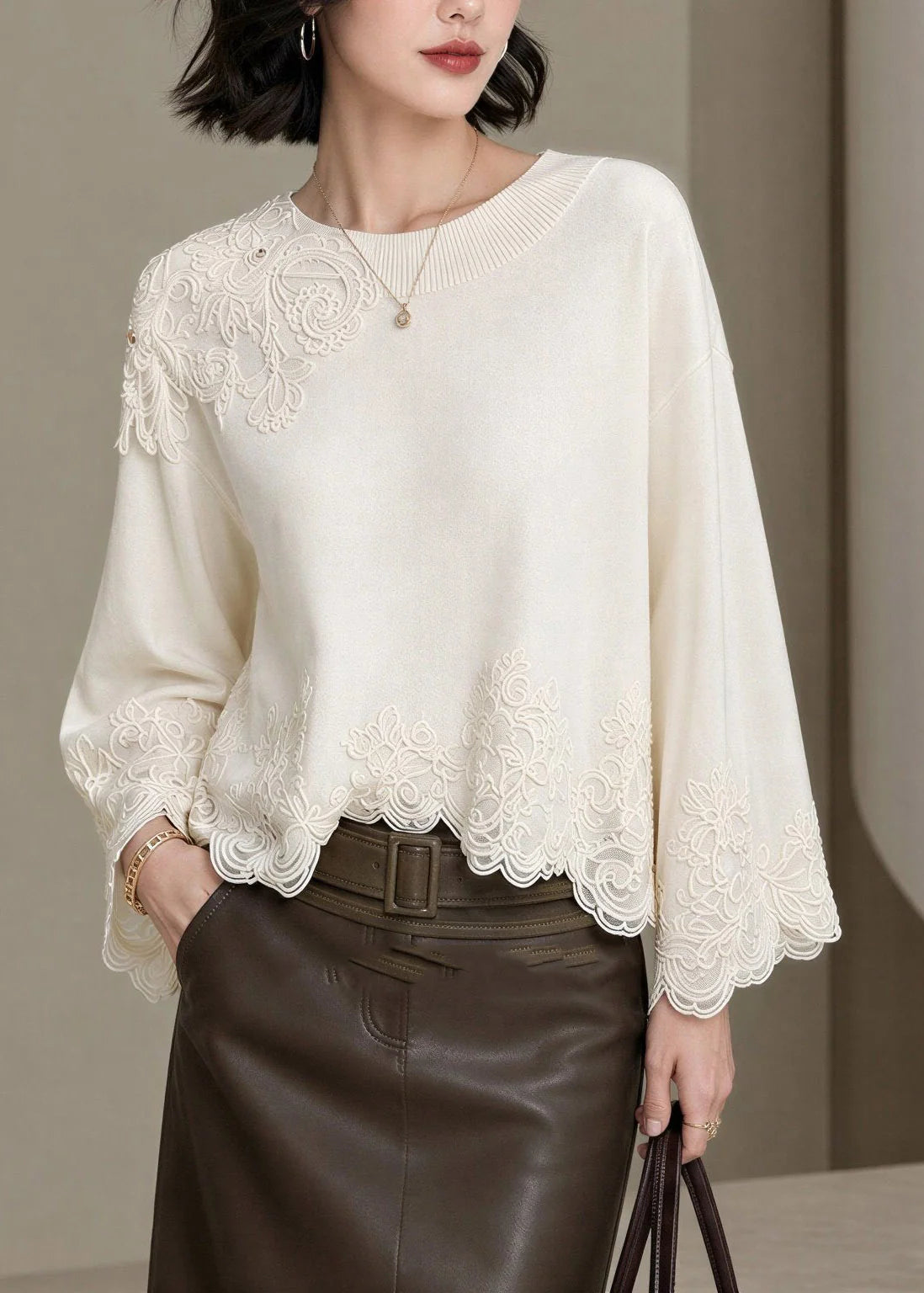 Damspetstopp Broderad Höststil 2