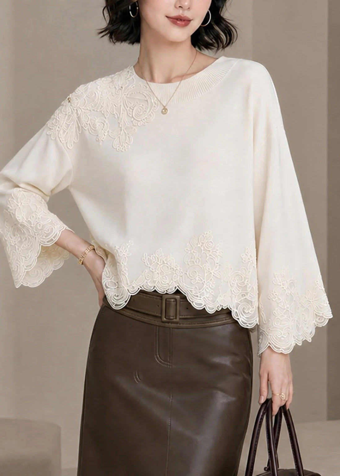 Damspetstopp Broderad Höststil 3