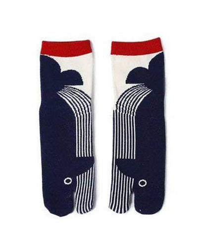 Damstrumpor Jacquard Delad Tå Mid Calf 4