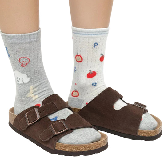 Damstrumpor Mid Calf Jacquard Stilren 0