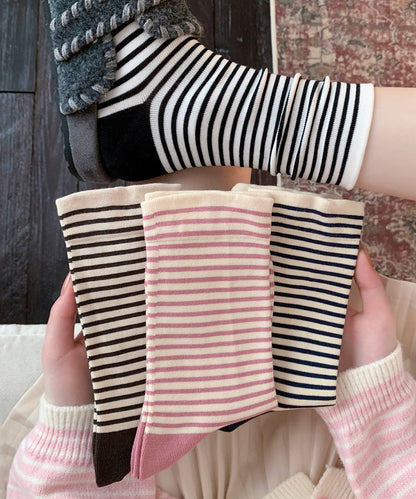 Damstrumpor Mid Calf Randiga Sommarstil 4