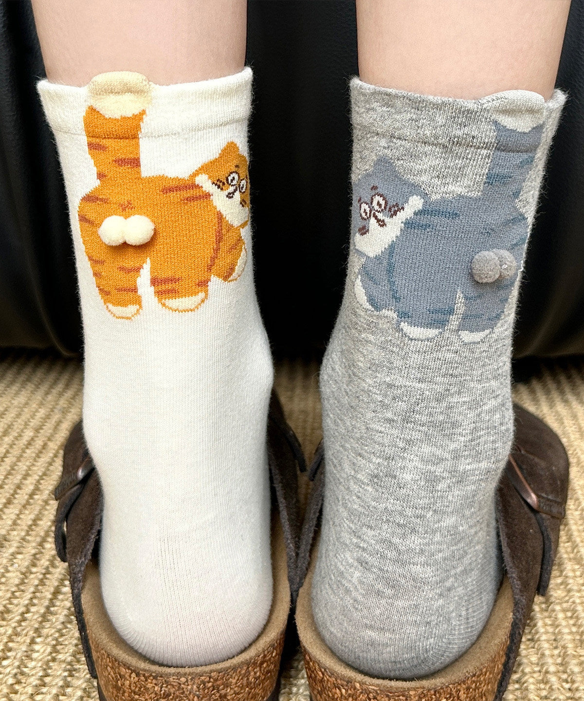 Damstrumpor Midjeförsedda med Japansk Kattdesign 0