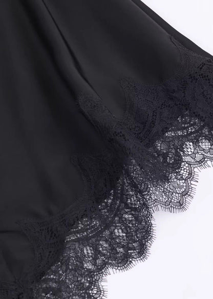 Damtop Cold Shoulder med Spetsdetaljer och Patchwork 3