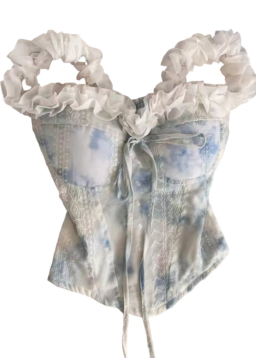 Damtop Volang Tie Dye Sommarstil 0