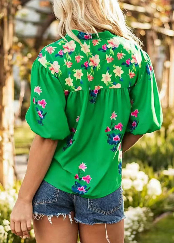 Damtopp V-ringad med Tofsdetaljer Boho-stil 1