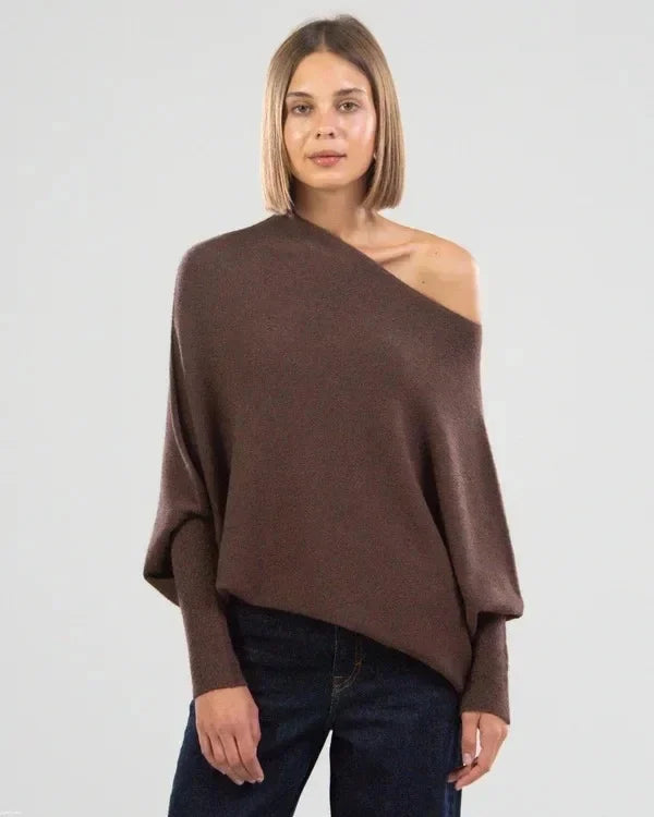 Damtröja Asymmetrisk Draperad 9