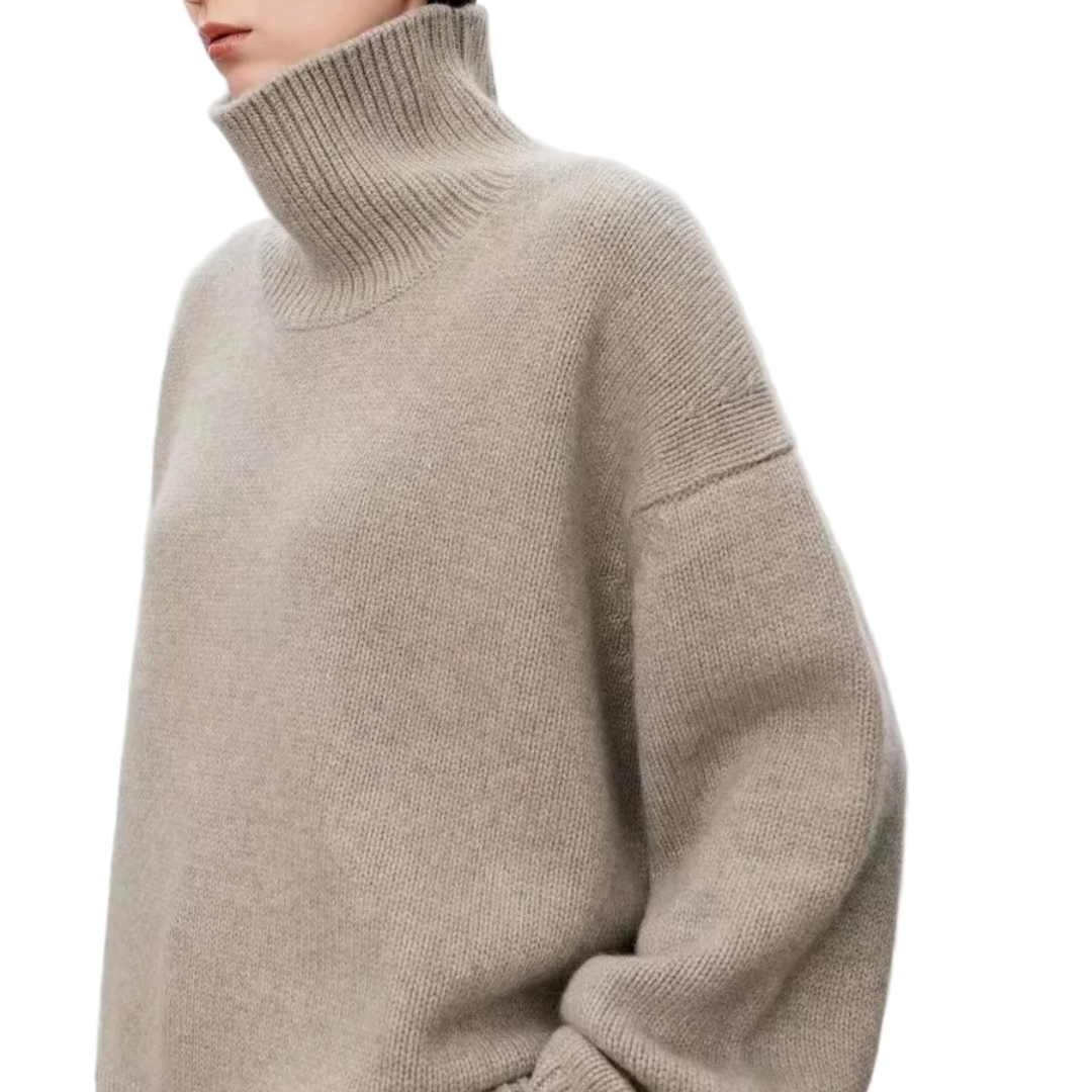 Damtröja Turtleneck Klassisk Stil 0