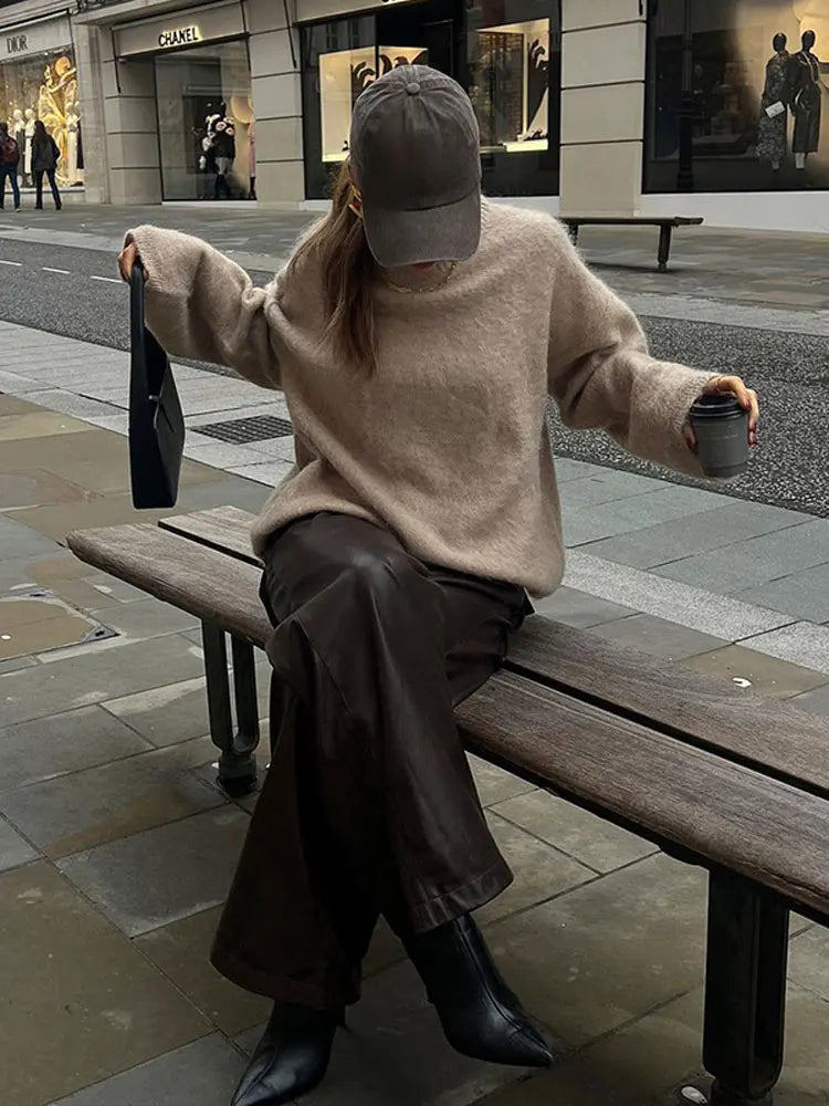 Damtröja i Mjuk Stickad Design för Vardagsbruk 2