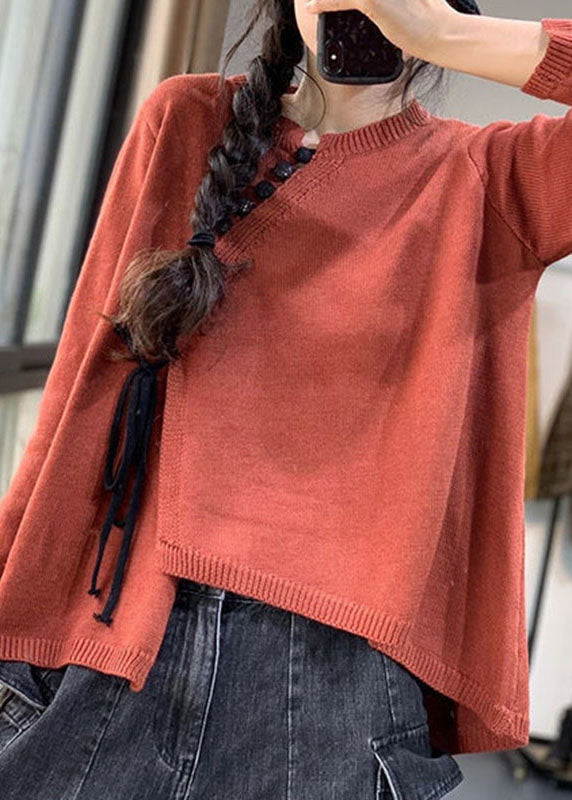 Damtröja med O-hals och asymmetrisk design 2