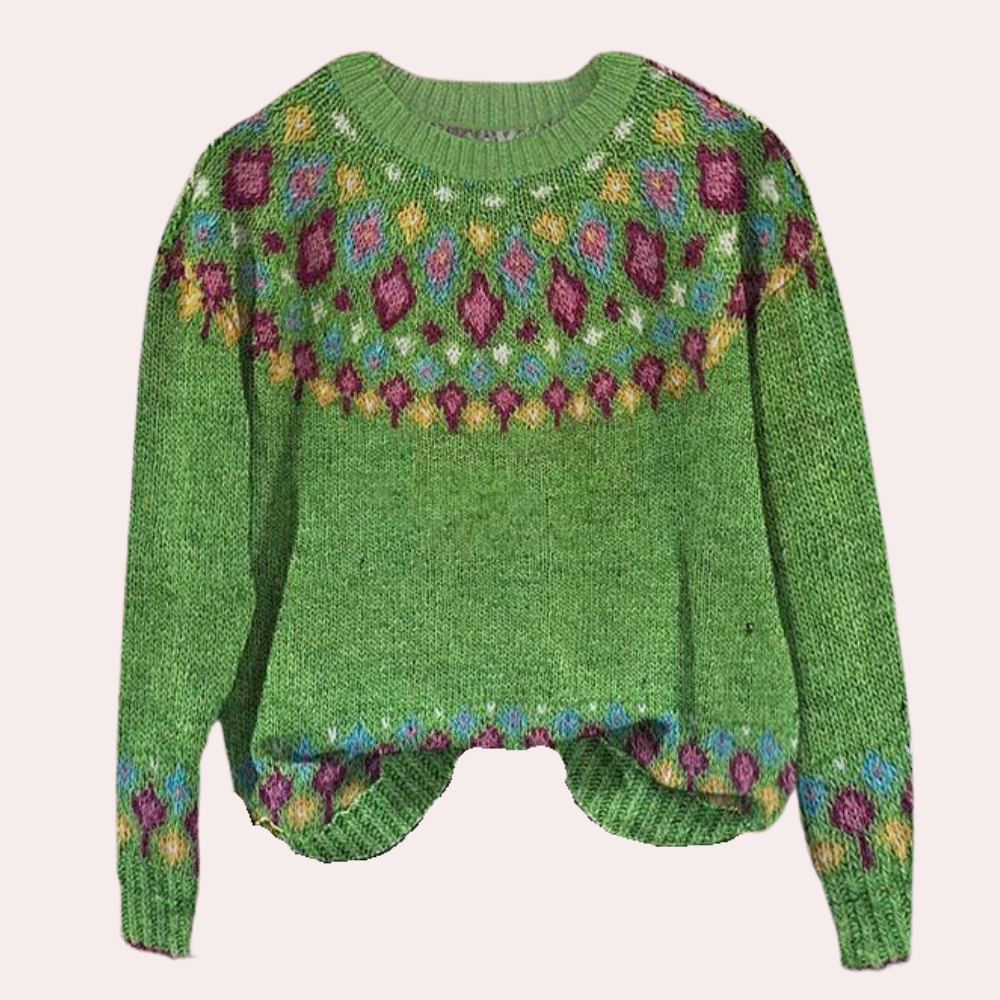 Damtröja med Randig Design för Hösten 1
