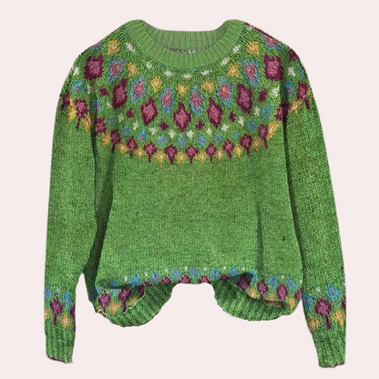 Damtröja med Randig Design för Hösten 1