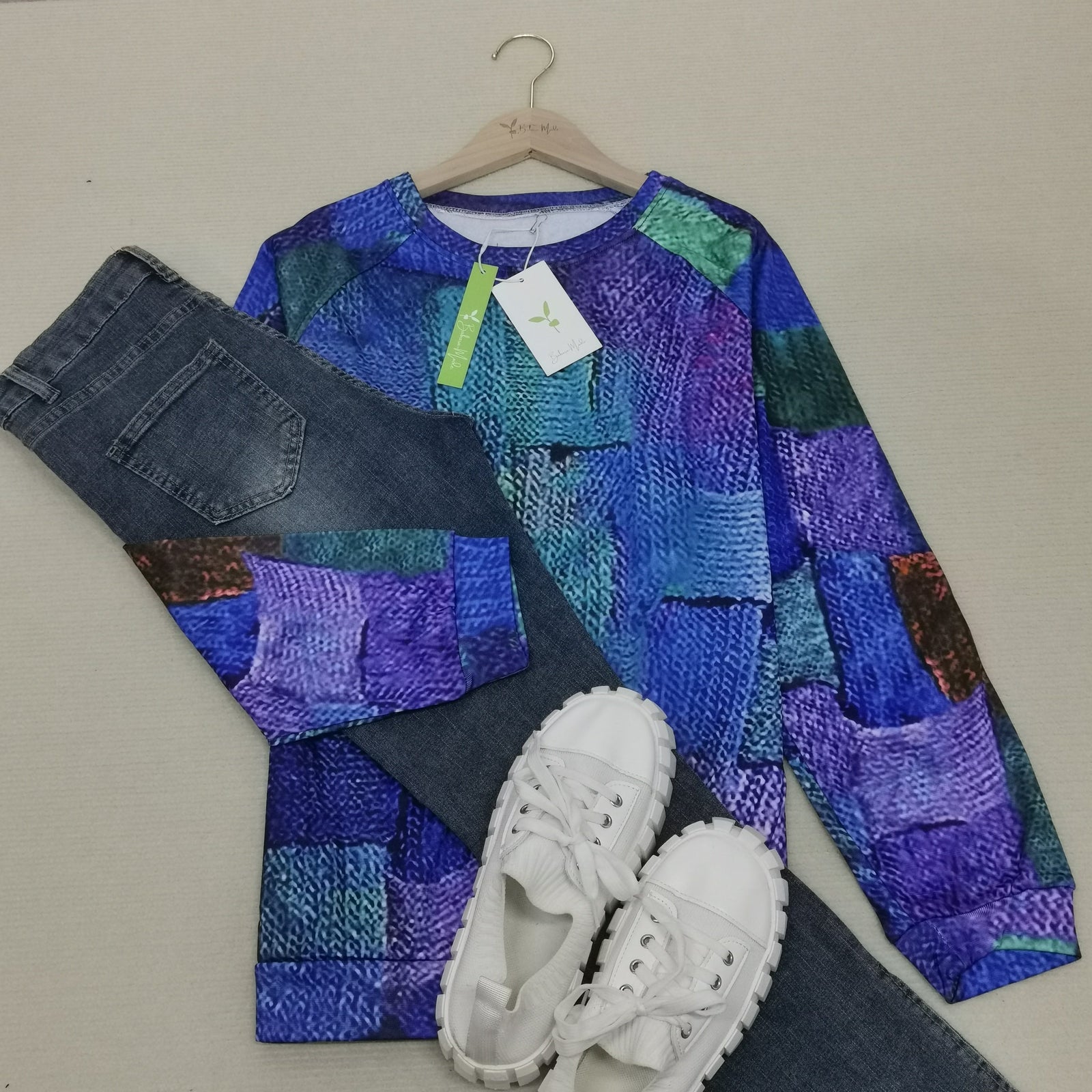 Damtröja med Rund Hals och Lätt Passform 7