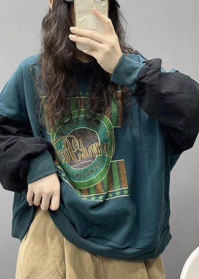 Damtröja med tryck för streetwear 3