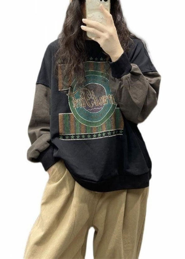 Damtröja med tryck för streetwear 4