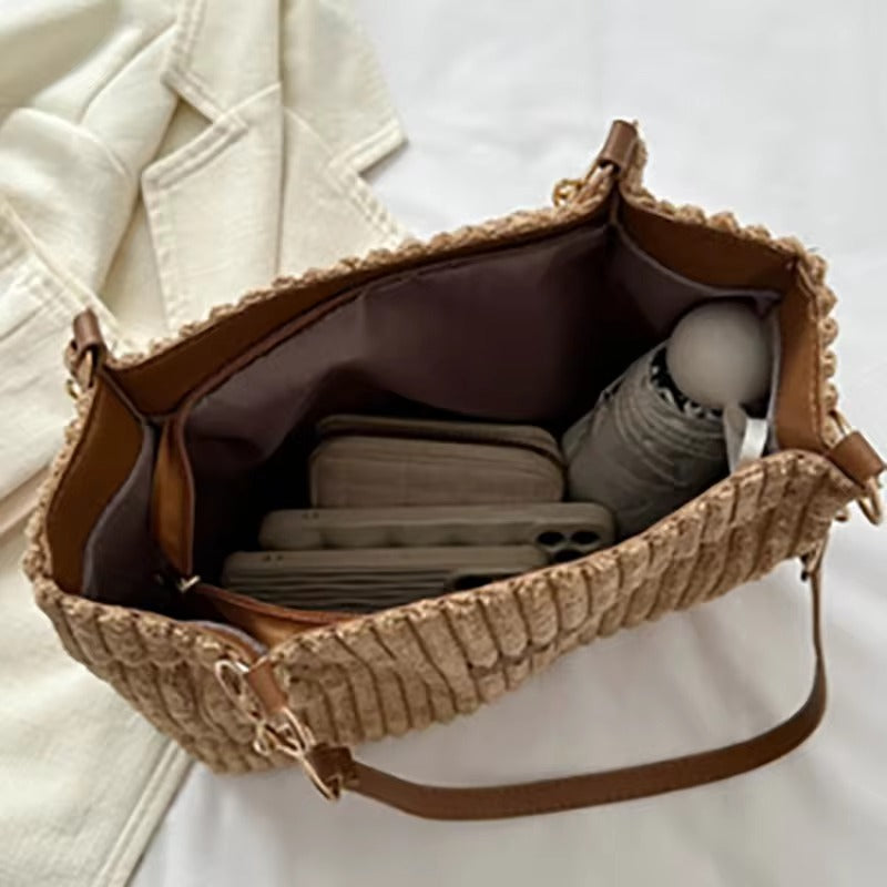 Damväska Corduroy Minimalistisk Design Rymlig 7