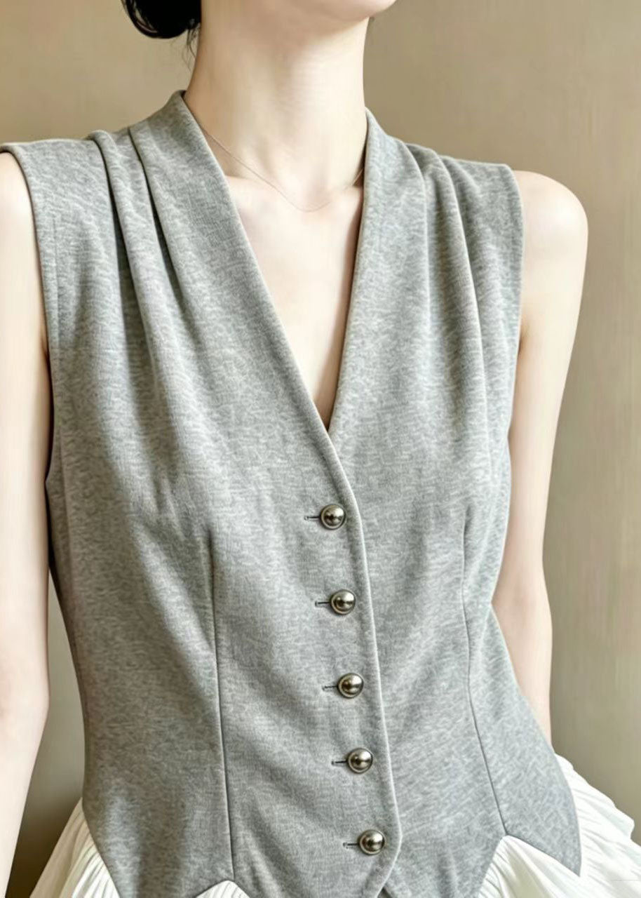 Damväst Patchwork Volangstil 3