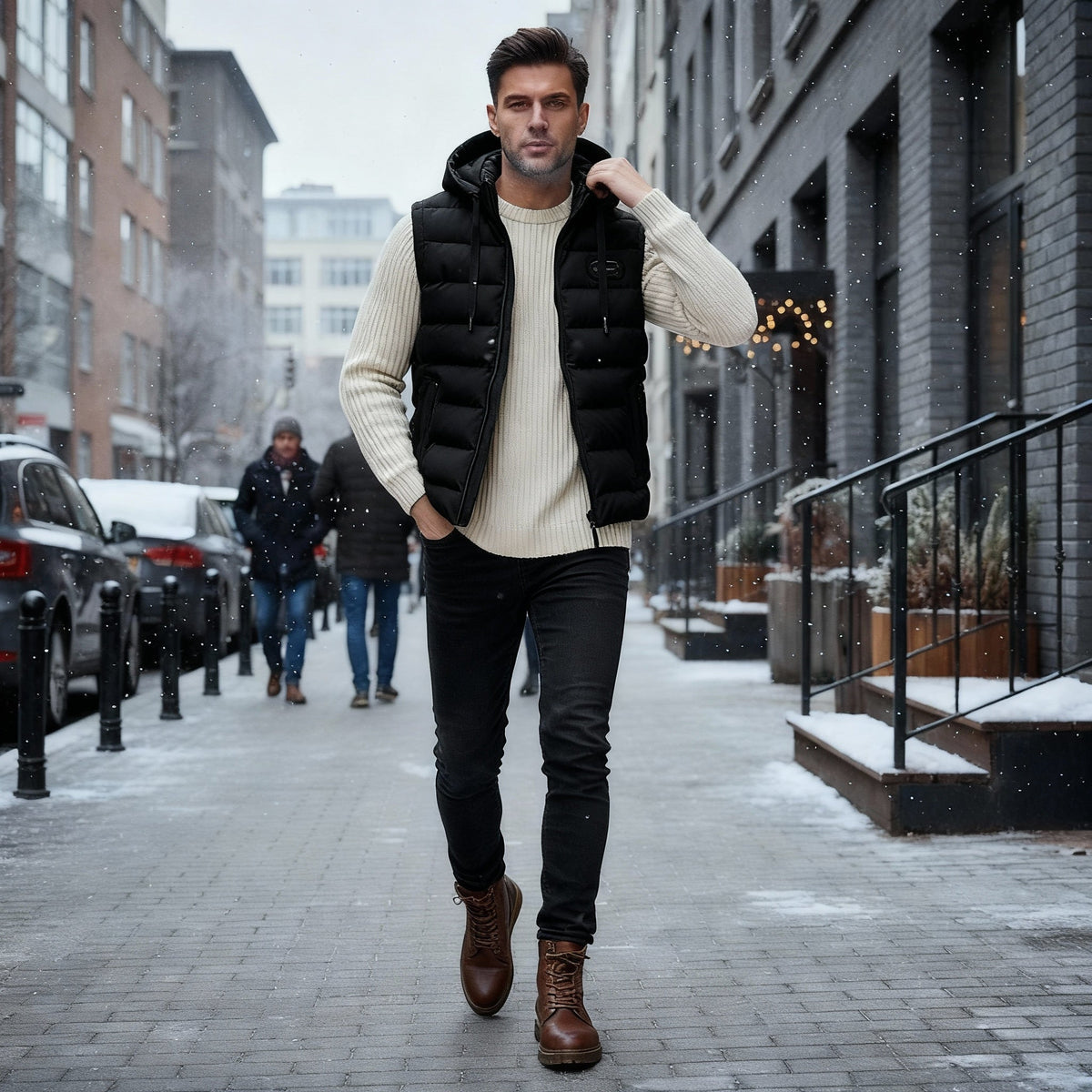 Damväst Värmande Casual Stil 3