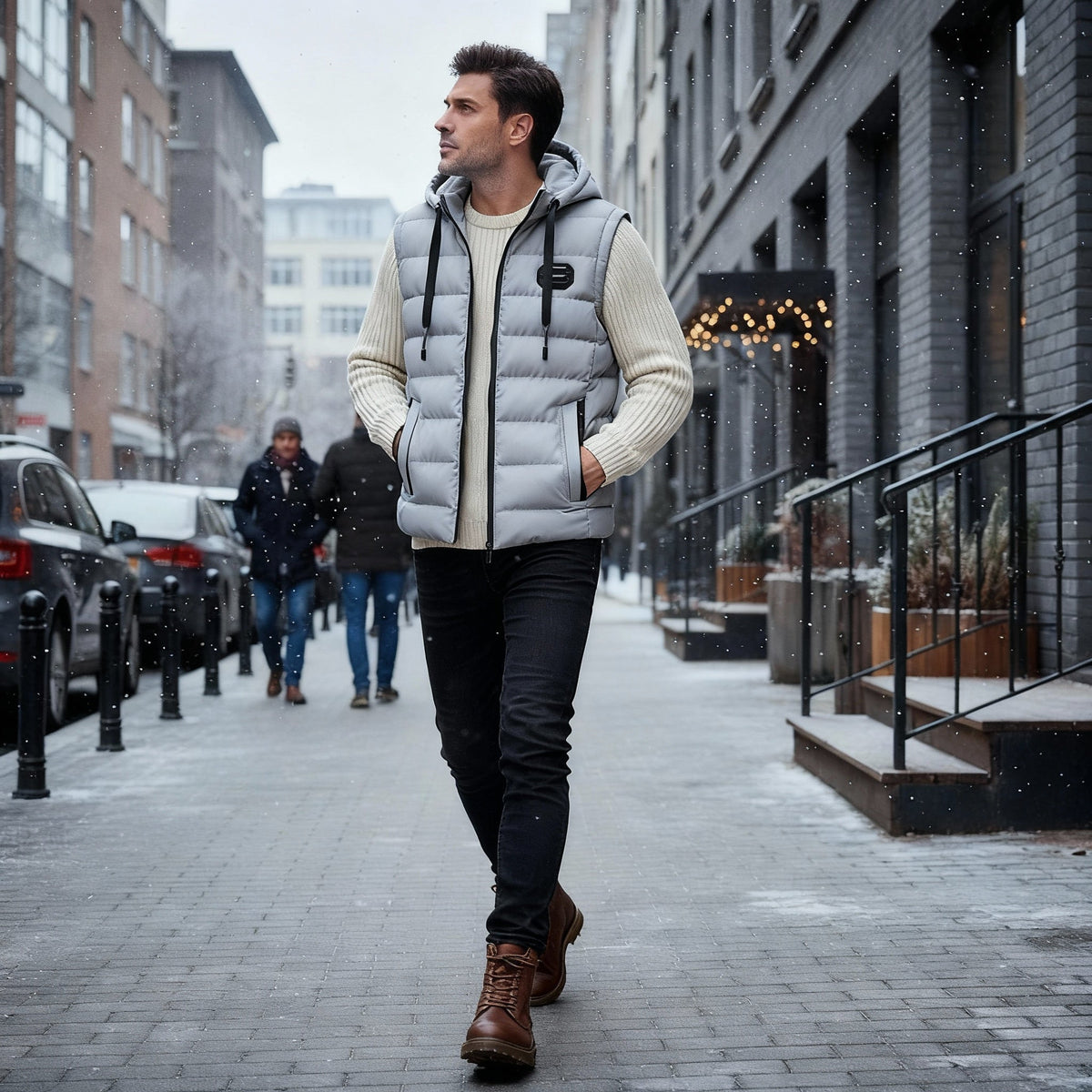 Damväst Värmande Casual Stil 4