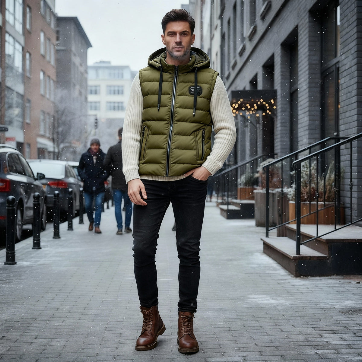 Damväst Värmande Casual Stil 5