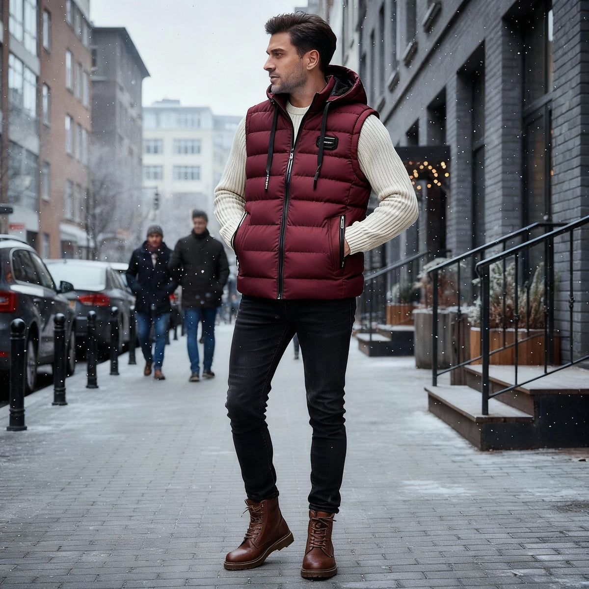 Damväst Värmande Casual Stil 6