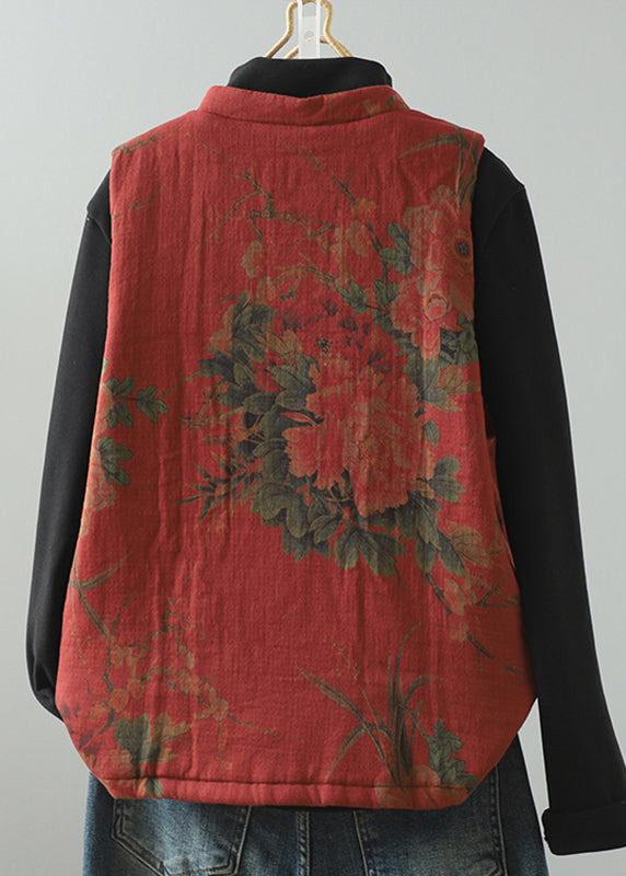 Damväst i Vintage Stil med Fringed Mönster 1