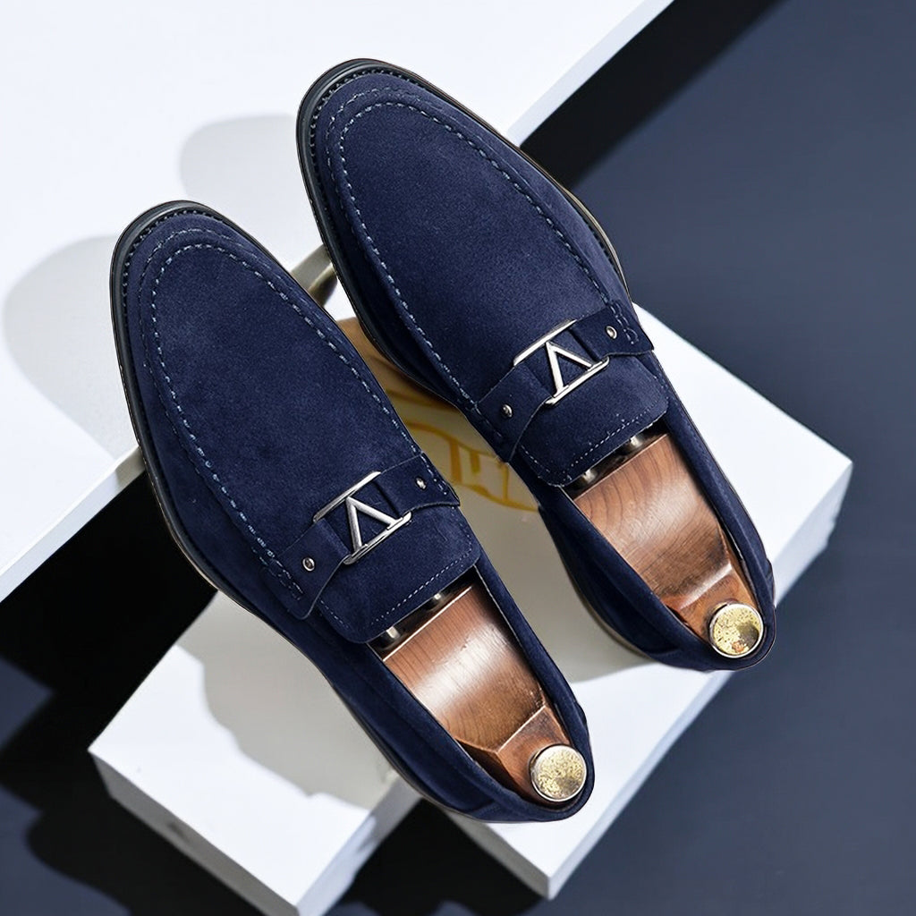 Herrskor Läder Loafers Klassisk Stil Komfortabel Design 3