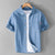 Herrskjorta Denim Casual Stil 100% Bomull 5
