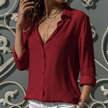 Variant image for Dam Blus Långärmad Elegant Polyester-28