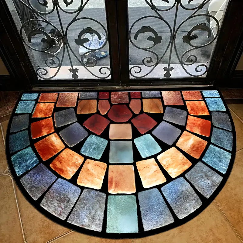 Dörrmatta Medelhavsmosaik Halkfri Design 3