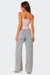 Variant image for Dam Flared Jeans Blå Stilren Åndbar Stretch Denim-1