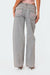Dam Flared Jeans Blå Stilren Åndbar Stretch Denim-1