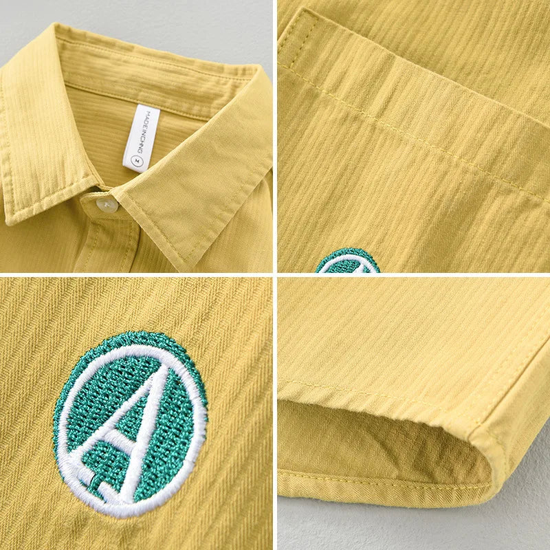 Mäns Klassisk Skjorta Modern Stil Mjukt Tyg 5